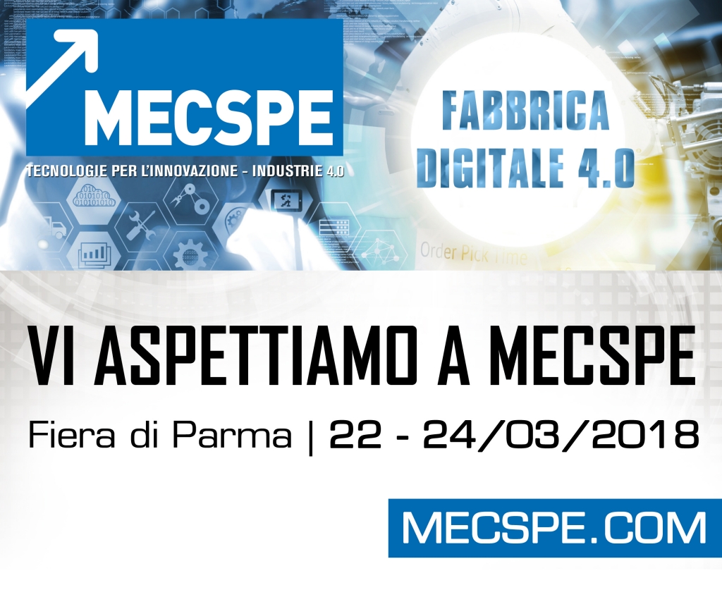 Partecipiamo a MECSPE 2018