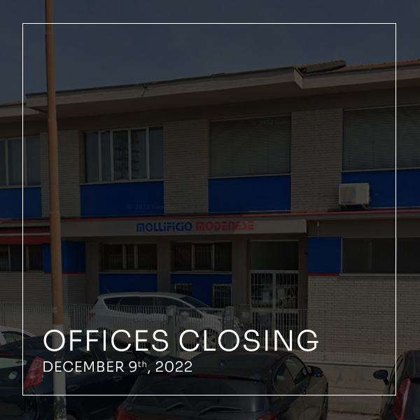 DECEMBER 9th - OFFICES CLOSING