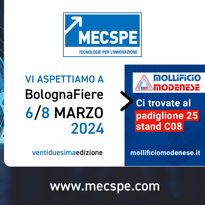 Dal 6, 7 e 8 marzo saremo presenti al MecSpe di Bologna.