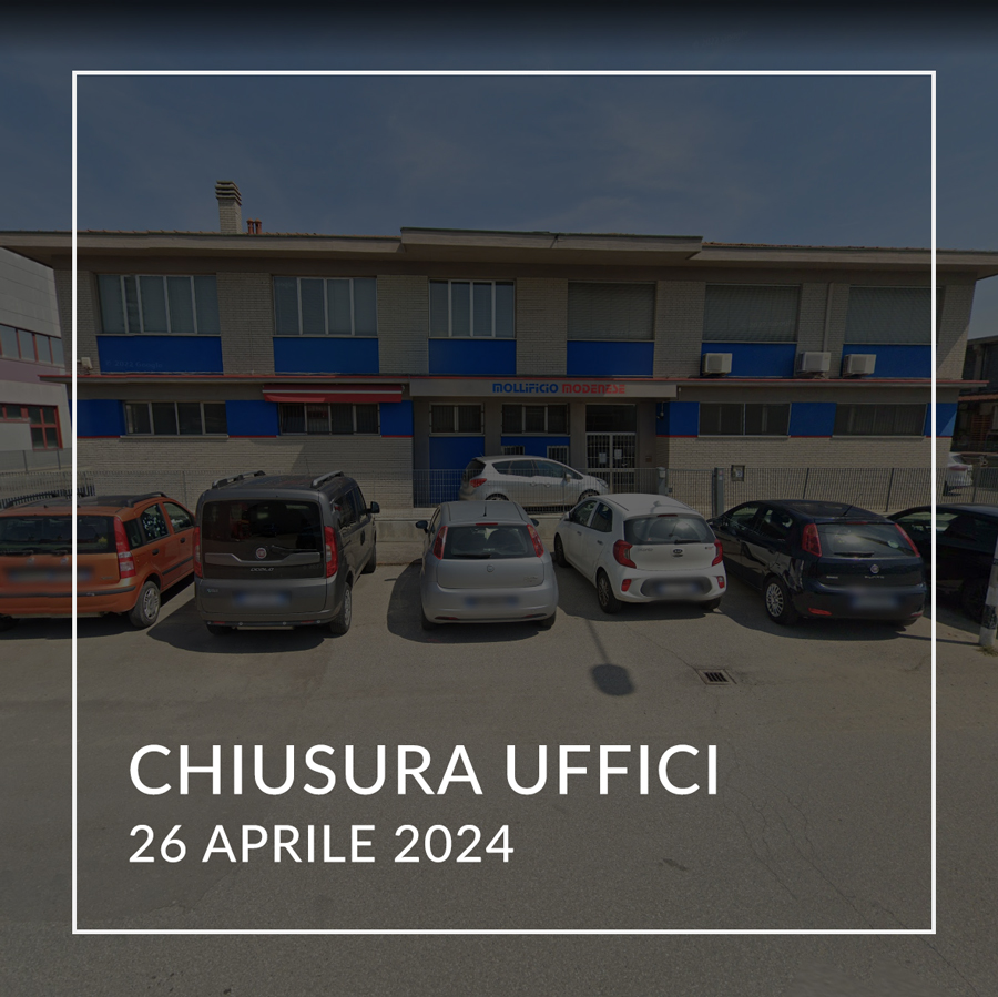 26 APRILE - CHIUSURA UFFICI